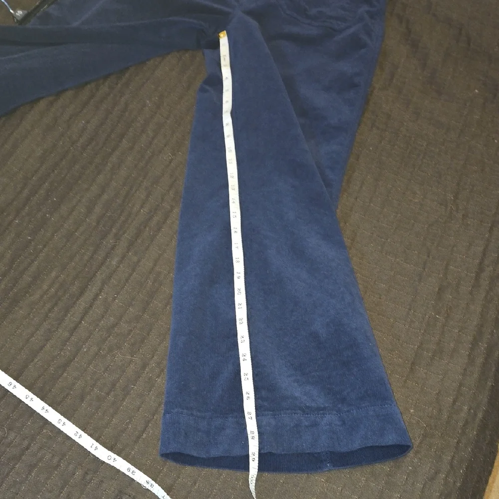 LOFT 2 Pairs: BROWN & NAVY  Palmer Wide Leg Corduroy Pants Both Are Size 6 - Picture 6 of 9